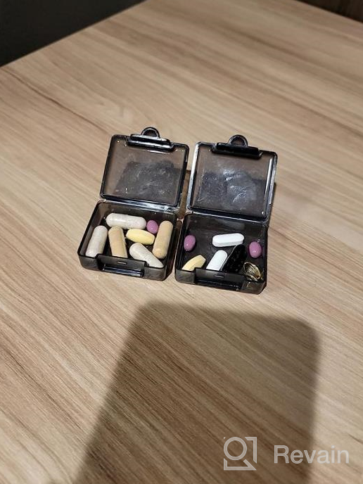 img 1 attached to Barhon Pink Pocket Pill Case 3 Pack - Daily Single Mini Pill Box Organizer For Vitamins, Fish Oil & Supplements - Portable For Purse And Travel - Optimized For Search Engines review by Chazo Omaha