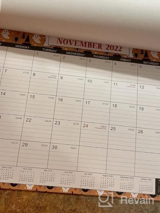 img 1 attached to Stay Organized In 2023 With Our Premium Desk Calendar - 12 Monthly Themes, Large Ruled Blocks & Durable Corner Protectors review by Jared Winebrenner