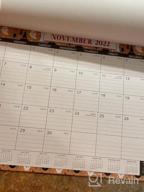 img 1 attached to Stay Organized In 2023 With Our Premium Desk Calendar - 12 Monthly Themes, Large Ruled Blocks & Durable Corner Protectors review by Jared Winebrenner