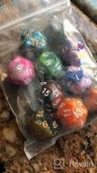 img 1 attached to 🎲 SmartDealsPro 10-Pack 20-Sided Dice Set for DND RPG MTG Table Game - Vibrant Color Assortment review by Adrian Summers