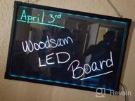 img 1 attached to Create Artistic Masterpieces With Woodsam'S Erasable LED Drawing Board + 8 Fluorescent Markers review by Micheal Chaplain
