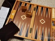 картинка 1 прикреплена к отзыву Premium Wooden Backgammon Set - Classic Board Game For Kids And Adults, With Foldable Design And Strategic Gameplay - Introducing The Woodronic 17 от Bill Wasson