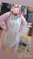 img 1 attached to Unisex Adult Animal Onesie Pajamas Costume Plush Cosplay Jumpsuit By NEWCOSPLAY review by Amanda Perkins