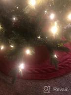 картинка 1 прикреплена к отзыву Sattiyrch Luxury Cable Knit Christmas Tree Skirt - 48 Inches, Thick And Rustic Xmas Holiday Decor In Cream Color от Nick Esquibel