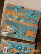 img 1 attached to Men'S Boys' Leather Suspenders And Bow Tie Set Elastic For Wedding, YJDS review by Don Leblanc