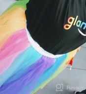 img 1 attached to 💃 CoutureBridal® Long Tutu Rainbow Tulle Skirt for Women - Fluffy Performance Skirt review by Michael Tucker