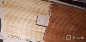 img 7 attached to Удлиненные бамбуковые палочки для рукоделия, 400 шт., деревянные палочки длиной 15,7 дюйма и шириной 3/8 дюйма для рукоделия