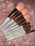 img 1 attached to Elevate Your Beauty Routine With EIGSHOW'S Premium Synthetic Makeup Brush Set - 10Pcs Vegan Brushes For Flawless Application Of Foundation, Powder, Lipstick, Blush, Contour And Eyeshadow In Magenta review by Alex Maynard