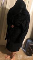 img 1 attached to Get Cozy In Style With PAVILIA Women'S Hooded Plush Fleece Bathrobe review by Percy Haulin