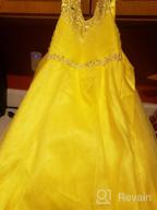 img 1 attached to Castle Fairy Pageant Wedding Communion Girls' Clothing for Dresses review by Jackie Bear