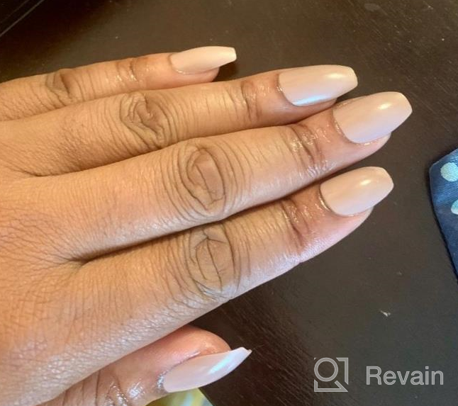 img 1 attached to Chic And Classy: 24PCS Edary Ballerina Fake Nails In Nude Pure Color Matte Coffin Design For Women review by Thomas Ramirez