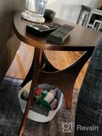 img 1 attached to Contemporary Style Blaze Accent Table - Solid Wood Coffee Table In Rich Pecan Finish For Living Room By Ink+Ivy review by John Camelio