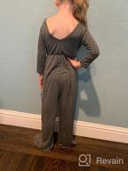 img 1 attached to Wine Red POPINJAY Girls' Rompers: Stylish Jumpsuits & Rompers for Girls review by Troy Boren