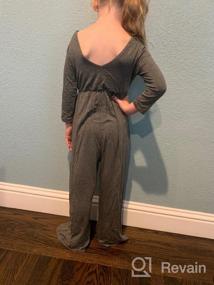 img 6 attached to Wine Red POPINJAY Girls' Rompers: Stylish Jumpsuits & Rompers for Girls