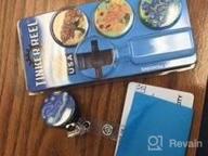 img 1 attached to Buttonsmith Hokusai Retractable Badge Reel With Alligator Clip - 36In Standard Duty Cord, Made In USA review by April Bailey