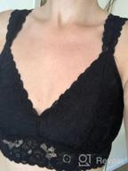 img 1 attached to Amazon Brand - Mae Women'S Lace V-Neck Bralette (For A-C Cups) review by Angela Ryg