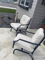 img 1 attached to Metal Outdoor Furniture Set With Cushion - Top-Rated Space Patio Chairs, Outdoor Rocking Chairs, And Patio Conversation Set Ideal For Bistros review by Eric Owens