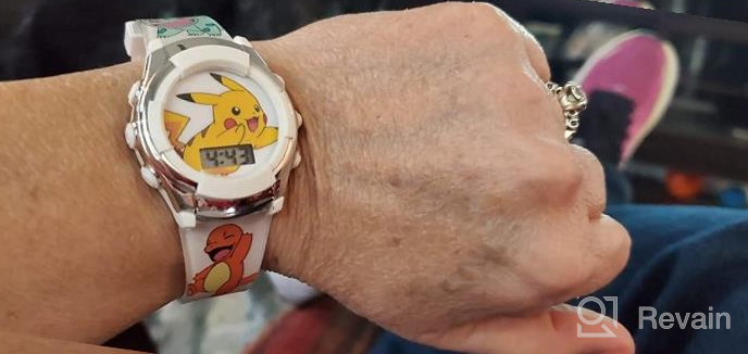 img 1 attached to Pokémon Boys' Stainless Steel Analog-Quartz Watch with Plastic Strap, Multi-color, Size 23 (Model: POK4186AZ) review by Jay Chenier