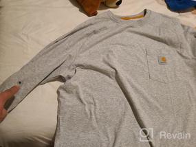 img 2 attached to Carhartt Cotton T Shirt Heather X Large Men's Clothing - High-Quality T-Shirts & Tanks