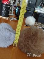 img 1 attached to BQTQ 26 Pieces Faux Rabbit Fur Pom Pom White Fluffy Pom Pom Balls With Elastic Loop DIY Faux Fur Pom Pom For Hats Beanie Shoes Scarves Gloves Bags Accessories review by Paul Curd