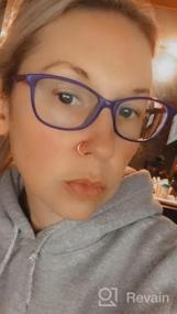 img 5 attached to Non Piercing Fake Nose Ring Septum Hoop Clip On Spring Faux Jewelry Lip Helix Cartilage Earrings