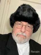 img 1 attached to Valpeak Men'S Rabbit Fur Ushanka Trapper Hat For Winter With Earflaps review by James Khalifa