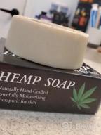 img 1 attached to GreenIVe Handcrafted Hemp Bar Soap, Small Handmade Batches, Moisturize And Cleanse (Single Pack) review by David Shah