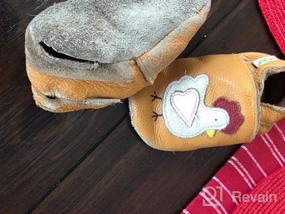 img 7 attached to Sayoyo Leather Dinosaur 🦕 Slippers for Infant Toddler Boys