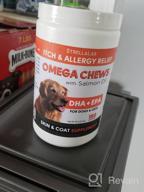 картинка 1 прикреплена к отзыву Wild Alaskan Salmon Oil Omega 3 Treats For Dogs - Allergy & Itch Relief, Skin/Coat Supplement, Joint Health + 180 Servings! от Robert Lee