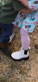 img 7 attached to DADAWEN Водонепроницаемые ботиночки на молнии для малышей: Стильные и прочные кроссовки и ботинки для мальчиков