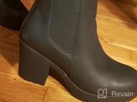 img 1 attached to Women'S Fashion Ankle Boots Chunky Low Heels Platform Chelsea Booties For Women - Vepose review by Russ Conrad