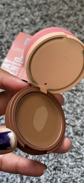 img 1 attached to Kaja 3-In-1 Blendable Sculpting Trio - Face Bento Cream Bronzer, Powder Blush, And Highlighter, 03 Mochamallow review by Jamie Hyatt