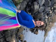 img 1 attached to 💃 CoutureBridal® Long Tutu Rainbow Tulle Skirt for Women - Fluffy Performance Skirt review by Joshua Gallegos