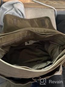 img 5 attached to Винтажная сумка-мессенджер из парусины: сумка через плечо с плечевым ремнем от Gootium