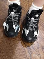 img 1 attached to HOBIBEAR Kids Sneakers: Lightweight, Breathable Running Shoes For Boys & Girls With Hook And Loop Closure (Toddler/Little Kid/Big Kid) review by Gregory Sirgio