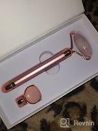 img 1 attached to 2-IN-1 Electric Jade Roller Massager Facial Roller & Face Massager, Rose Quartz review by Vinay Mickel