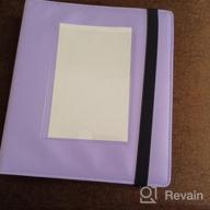 img 1 attached to Purple PU Leather 4X6 Photo Album With Window, Holds 136 Pictures, Ideal For Baby, Wedding, Family, Children And Anniversary Photos review by Austin Hearshman
