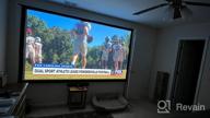 img 1 attached to JWSIT 120 Inch Outdoor Movie Screen - Upgraded 3 Layer PVC 16:9 Projector Screen With Stand And Carrying Bag For Home Backyard Rear Projection review by Jeff Bundrick