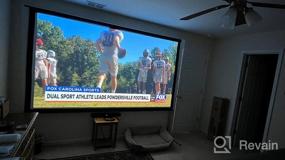 img 5 attached to JWSIT 120 Inch Outdoor Movie Screen - Upgraded 3 Layer PVC 16:9 Projector Screen With Stand And Carrying Bag For Home Backyard Rear Projection