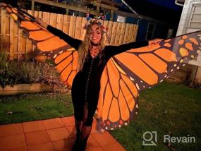 img 7 attached to Halloween Christmas Party Colorful Butterfly Wings Belly Dance Performance Costume - MUNAFIE