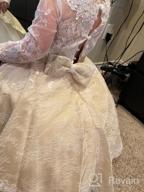 img 1 attached to Vintage Lace Sleeved Flower Girl Dresses For First Communion And Weddings - Elegant Ball Gown For Pageants review by Oren Perry