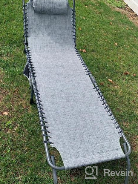 img 1 attached to Enjoy Ultimate Comfort And Relaxation With GOLDSUN'S Detachable Pocket And Pillow Outdoor Chaise Lounge Set - Perfect For Garden, Beach, Sunbathing, Pool, Deck, Camping And Poolside! review by Isaac Shankar