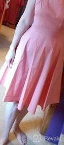 img 7 attached to Женское платье в стиле ретро 1950-х годов с ассиметричным верхом и короткими рукавами для коктейльной вечеринки и танцев
