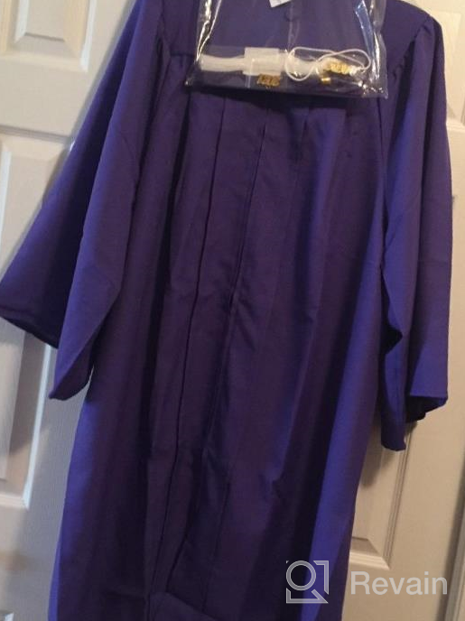 img 1 attached to 2021 Update: HEPNA Graduation Gown Cap Tassel Set - High School and College Ceremony Uniforms with Matte Graduation Robe review by Patrick Stephani
