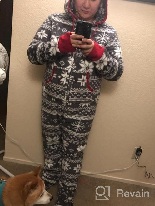 img 1 attached to Cozy up this Christmas with PajamaGram's Men's Christmas Onesie: Perfect for Matching Men's Clothing! review by Billy Danaher