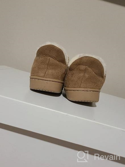 img 1 attached to ChayChax Micro Suede Kids Slippers - Warm Plush Indoor/Outdoor House Shoes with Anti-Slip Sole for Boys and Girls review by Duane Kaul