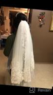 img 1 attached to Stunning Faiokaver Sequin Lace Wedding Veil - Elegant Cathedral Length With Comb review by Terry Murphy