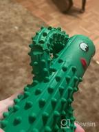 img 1 attached to Durable Squeaky Dog Toys For Aggressive Chewers - Rmolitty Tough Rubber Dental Chew Toys For Large, Medium & Small Breeds (Green) review by Sean Andrews