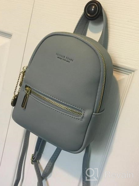 img 1 attached to Leather Mini Backpack Purse For Women - Crossbody Phone Bag And Small Shoulder Bag By Aeeque review by Chris Ledet