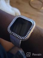 img 1 attached to Surace Compatible For Fitbit Versa 3 Case, Bling Crystal Diamond Frame Protective Case Compatible For Fitbit Versa 3 Smart Watch (3 Packs, Black/Silver/Clear) review by Srinivasan Bennett